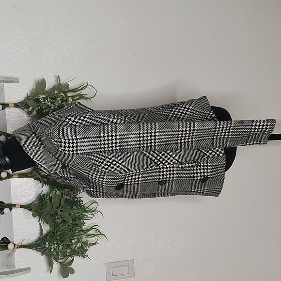 Black and white Blazer jacket BCX women's M - Picture 4 of 8